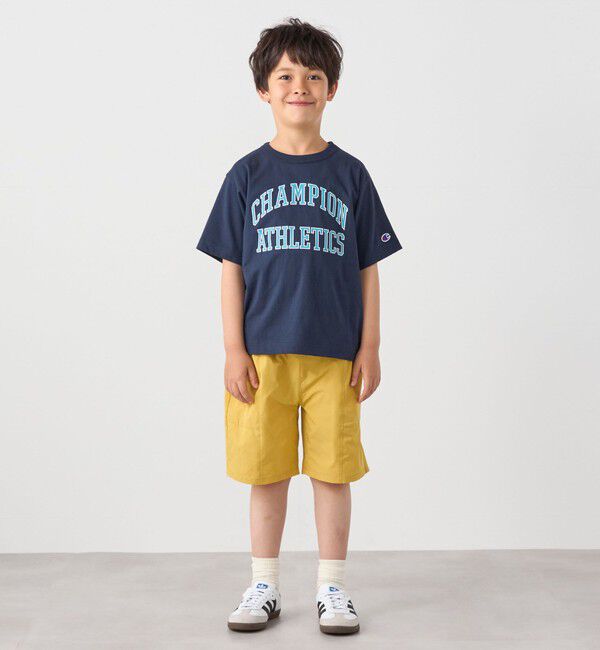 SHIPS any「Champion:〈洗濯機可能〉アスレチック プリント Tシャツ<KIDS>」|Tシャツ・カットソー|