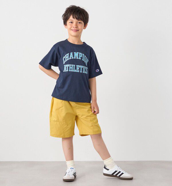 SHIPS any「Champion:〈洗濯機可能〉アスレチック プリント Tシャツ<KIDS>」|Tシャツ・カットソー|