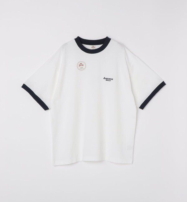 SHIPS「AIRTOWNE: リンガー Tシャツ」|Tシャツ・カットソー|ネイビー