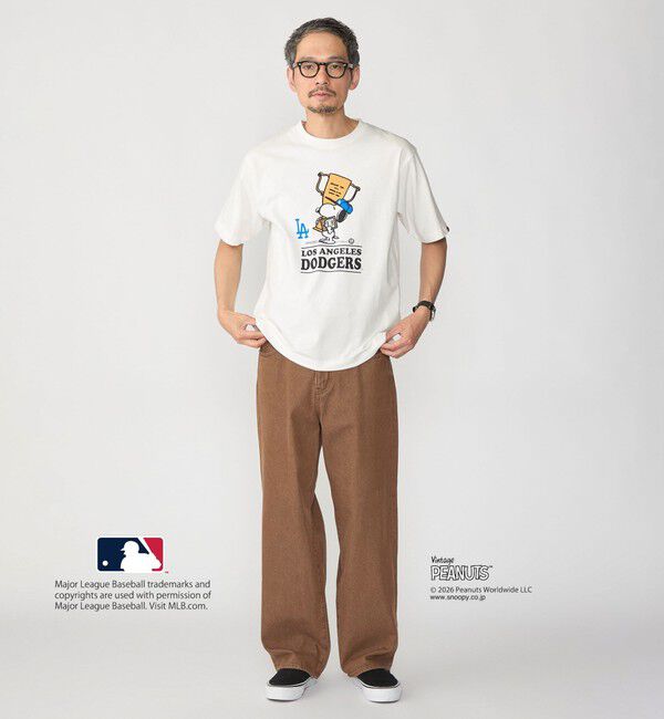 SHIPS「SHIPS: PEANUTS&times;MLB プリント Tシャツ 26SS」|Tシャツ・カットソー|