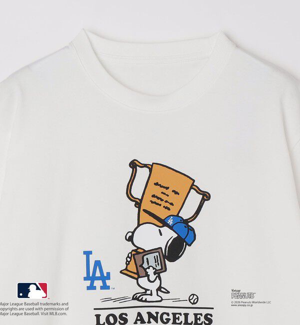 SHIPS「SHIPS: PEANUTS&times;MLB プリント Tシャツ 26SS」|Tシャツ・カットソー|