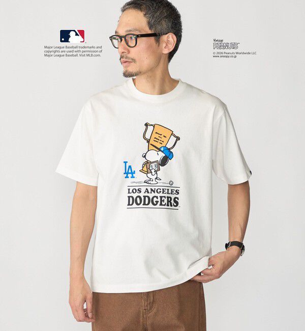 SHIPS「SHIPS: PEANUTS&times;MLB プリント Tシャツ 26SS」|Tシャツ・カットソー|