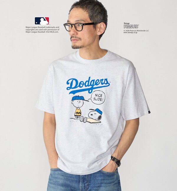 SHIPS「SHIPS: PEANUTS&times;MLB プリント Tシャツ 26SS」|Tシャツ・カットソー|