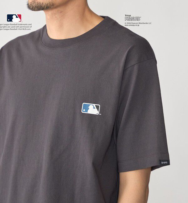 SHIPS「SHIPS: PEANUTS&times;MLB プリント Tシャツ 26SS」|Tシャツ・カットソー|