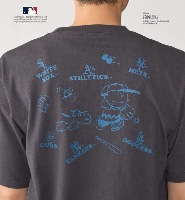 SHIPS「SHIPS: PEANUTS&times;MLB プリント Tシャツ 26SS」|Tシャツ・カットソー|