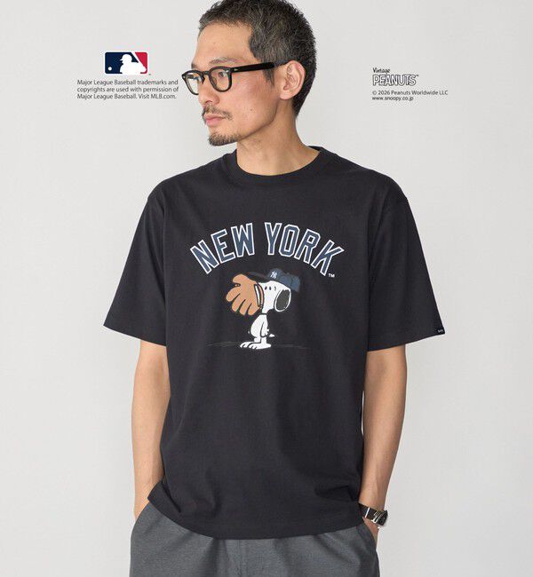 SHIPS「SHIPS: PEANUTS&times;MLB プリント Tシャツ 26SS」|Tシャツ・カットソー|