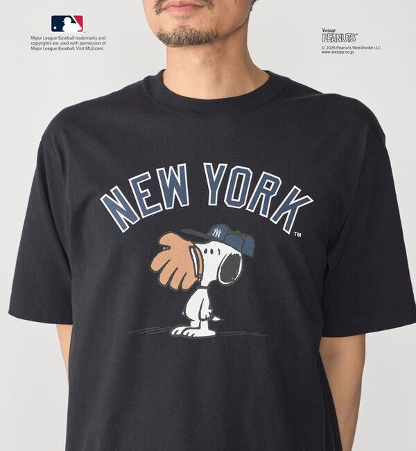 SHIPS「SHIPS: PEANUTS&times;MLB プリント Tシャツ 26SS」|Tシャツ・カットソー|