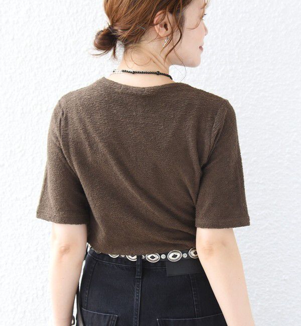 SHIPS for women「ランダム  パイル コンパクト TEE」|Tシャツ・カットソー|
