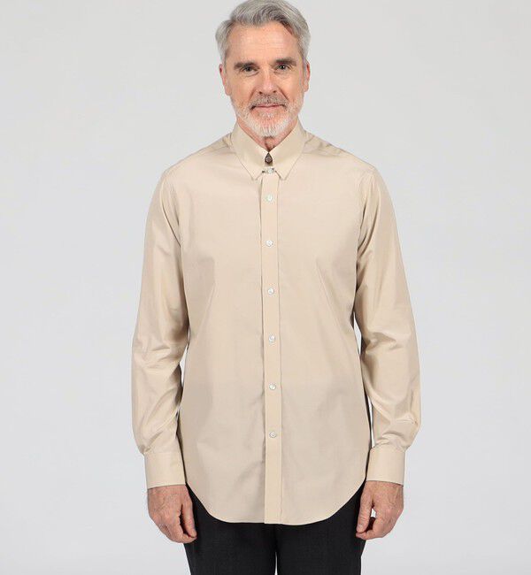 TOMORROWLAND MENS「120/2コットン タブカラー ロングスリーブドレスシャツ ALMO」|シャツ・ブラウス|