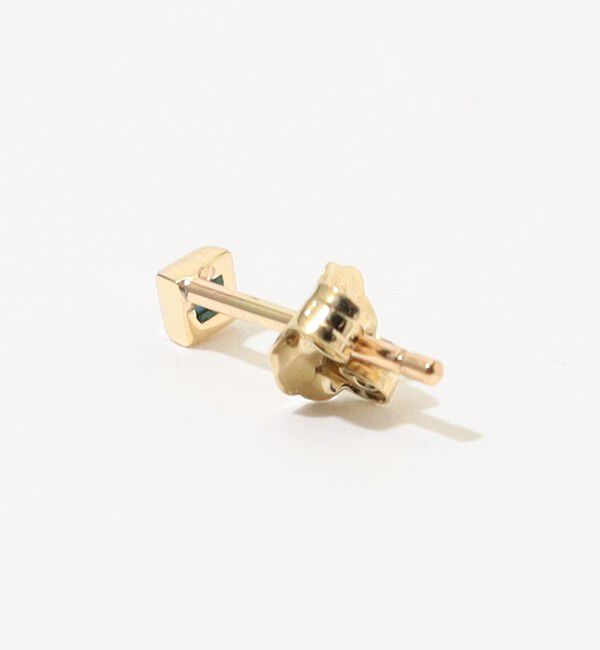 TOMORROWLAND GOODS「Metier Mini Bezel Set Princess Gemstone Studs 片耳ピアス」|ピアス|