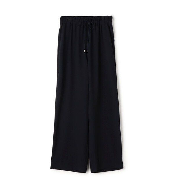 Ballsey「サブレジョーゼット ギャザーワイドパンツ」|その他|69 ネイビー