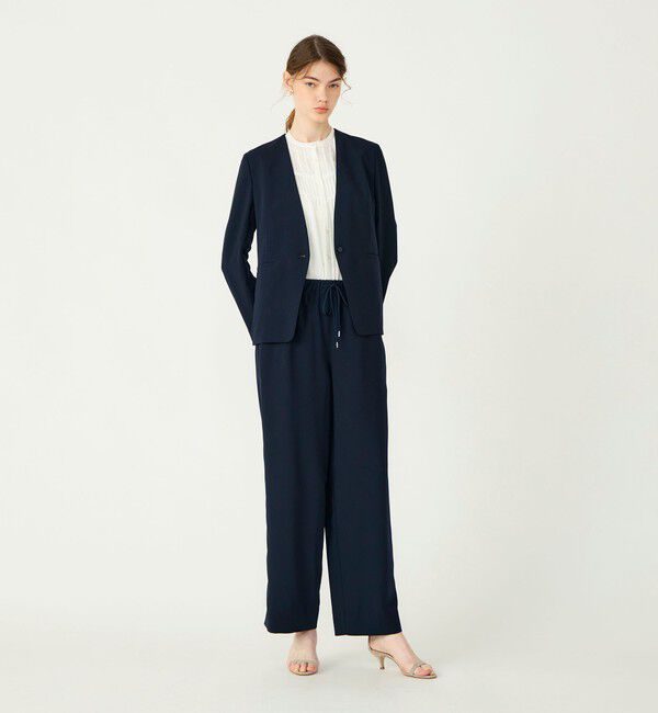 Ballsey「サブレジョーゼット ギャザーワイドパンツ」|その他|