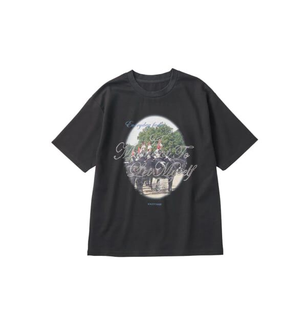 JOINT WORKS「Knuth Marf / クヌースマーフ rhinestone graphic tee」|Tシャツ・カットソー|ブラック