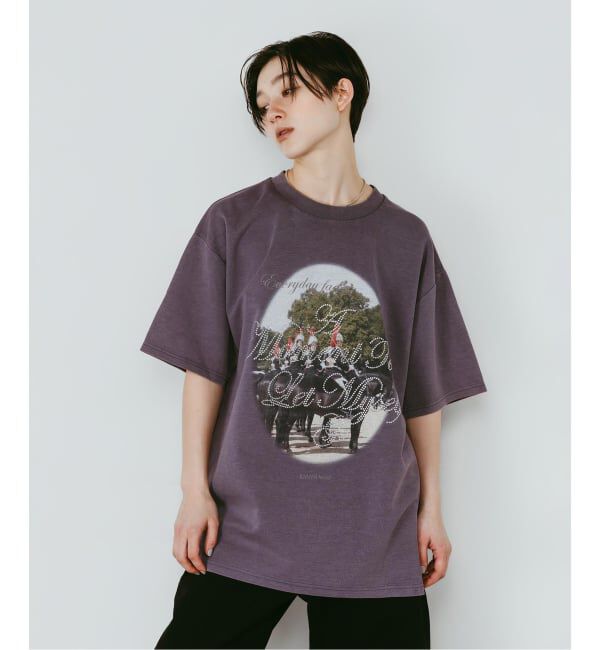 JOINT WORKS「Knuth Marf / クヌースマーフ rhinestone graphic tee」|Tシャツ・カットソー|