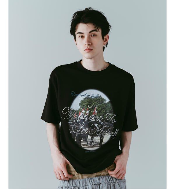 JOINT WORKS「Knuth Marf / クヌースマーフ rhinestone graphic tee」|Tシャツ・カットソー|
