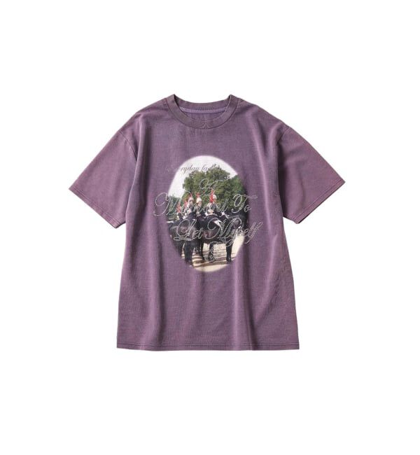 JOINT WORKS「Knuth Marf / クヌースマーフ rhinestone graphic tee」|Tシャツ・カットソー|パープル
