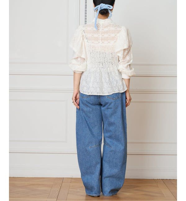IENA LA BOUCLE「IENA LA BOUCLE レースオンレースブラウス」|シャツ・ブラウス|