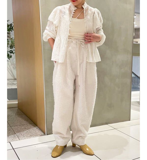 IENA LA BOUCLE「IENA LA BOUCLE レースオンレースブラウス」|シャツ・ブラウス|