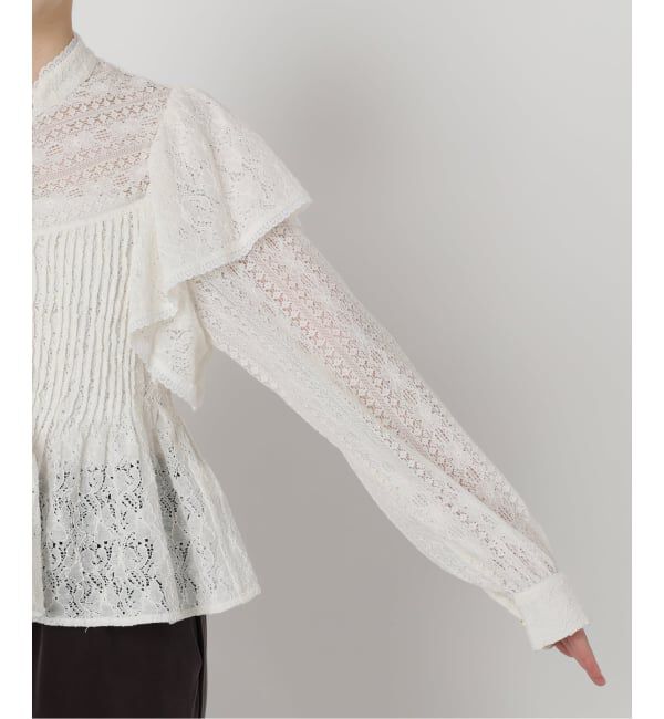 IENA LA BOUCLE「IENA LA BOUCLE レースオンレースブラウス」|シャツ・ブラウス|