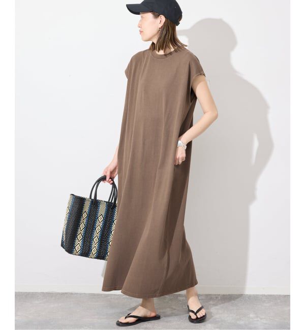 SLOBE IENA「《追加》STAR&STRIPE/スターアンドストライプ SLOBE別注 カットソーワンピース」|ワンピース|ブラウン