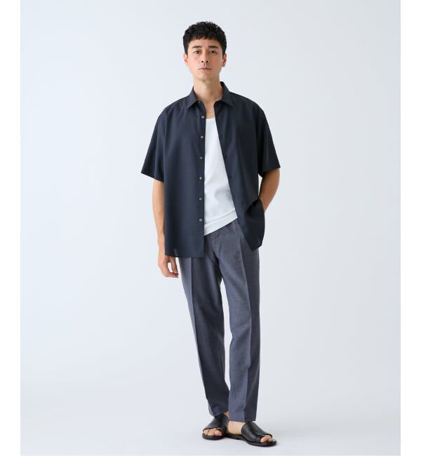 EDIFICE「P/Li CHAMBRAY  RT イージーパンツ」|スラックス|