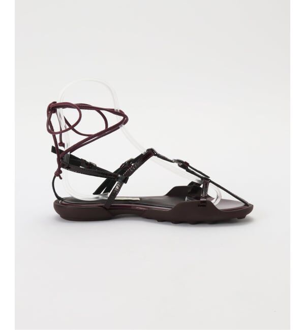 PULP「Miista / ミスタ Raeny Burgundy Lace Up Sandals」|サンダル|