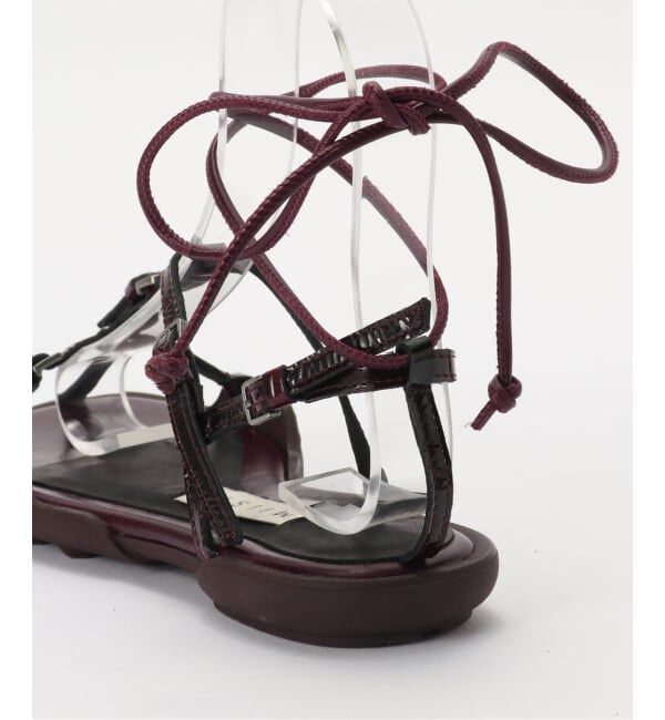 PULP「Miista / ミスタ Raeny Burgundy Lace Up Sandals」|サンダル|