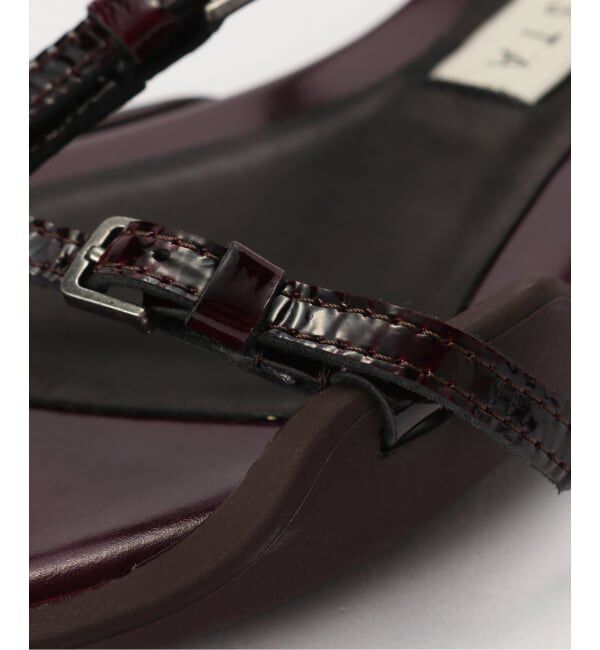 PULP「Miista / ミスタ Raeny Burgundy Lace Up Sandals」|サンダル|