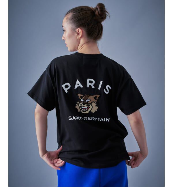 Paris Saint-Germain「【Paris Saint-Germain】カレッジロゴ刺しゅう Tシャツ」|Tシャツ・カットソー|
