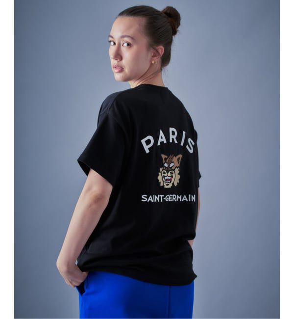 Paris Saint-Germain「【Paris Saint-Germain】カレッジロゴ刺しゅう Tシャツ」|Tシャツ・カットソー|