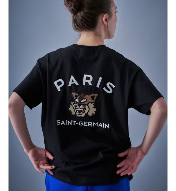 Paris Saint-Germain「【Paris Saint-Germain】カレッジロゴ刺しゅう Tシャツ」|Tシャツ・カットソー|