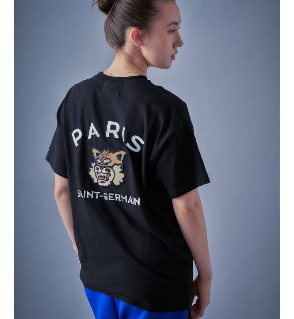 Paris Saint-Germain「【Paris Saint-Germain】カレッジロゴ刺しゅう Tシャツ」|Tシャツ・カットソー|