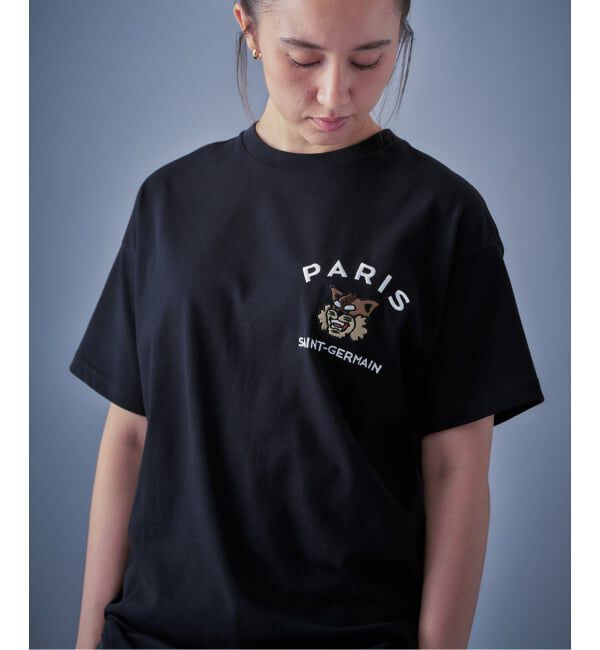 Paris Saint-Germain「【Paris Saint-Germain】カレッジロゴ刺しゅう Tシャツ」|Tシャツ・カットソー|