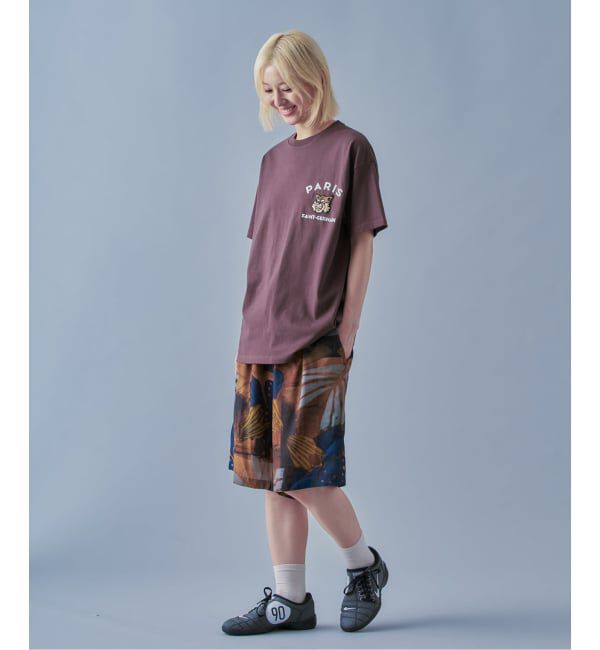 Paris Saint-Germain「【Paris Saint-Germain】カレッジロゴ刺しゅう Tシャツ」|Tシャツ・カットソー|