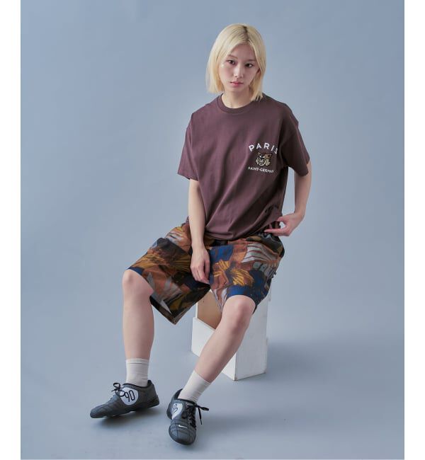 Paris Saint-Germain「【Paris Saint-Germain】カレッジロゴ刺しゅう Tシャツ」|Tシャツ・カットソー|