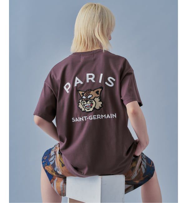 Paris Saint-Germain「【Paris Saint-Germain】カレッジロゴ刺しゅう Tシャツ」|Tシャツ・カットソー|