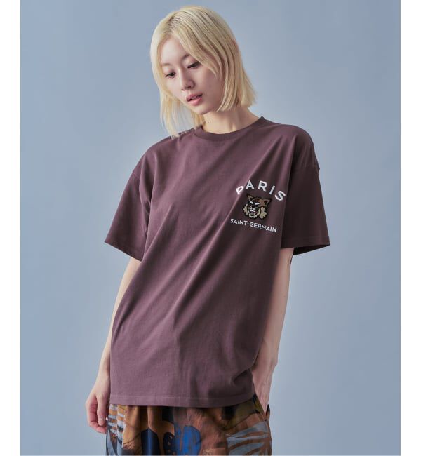 Paris Saint-Germain「【Paris Saint-Germain】カレッジロゴ刺しゅう Tシャツ」|Tシャツ・カットソー|