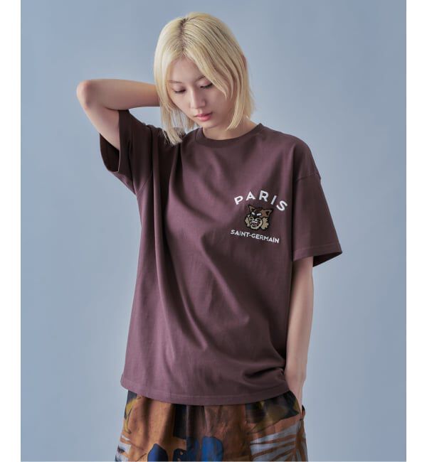 Paris Saint-Germain「【Paris Saint-Germain】カレッジロゴ刺しゅう Tシャツ」|Tシャツ・カットソー|