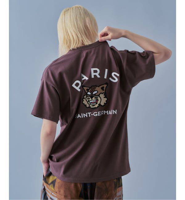 Paris Saint-Germain「【Paris Saint-Germain】カレッジロゴ刺しゅう Tシャツ」|Tシャツ・カットソー|