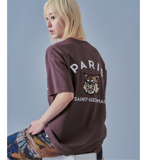 Paris Saint-Germain「【Paris Saint-Germain】カレッジロゴ刺しゅう Tシャツ」|Tシャツ・カットソー|