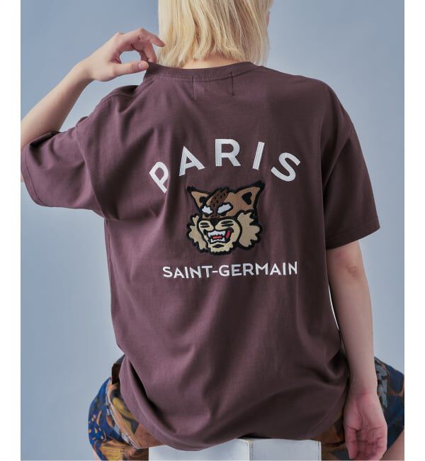 Paris Saint-Germain「【Paris Saint-Germain】カレッジロゴ刺しゅう Tシャツ」|Tシャツ・カットソー|