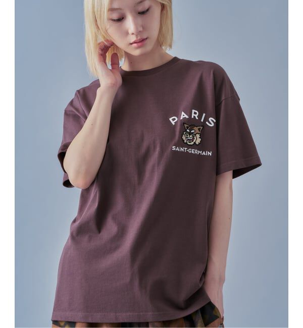 Paris Saint-Germain「【Paris Saint-Germain】カレッジロゴ刺しゅう Tシャツ」|Tシャツ・カットソー|