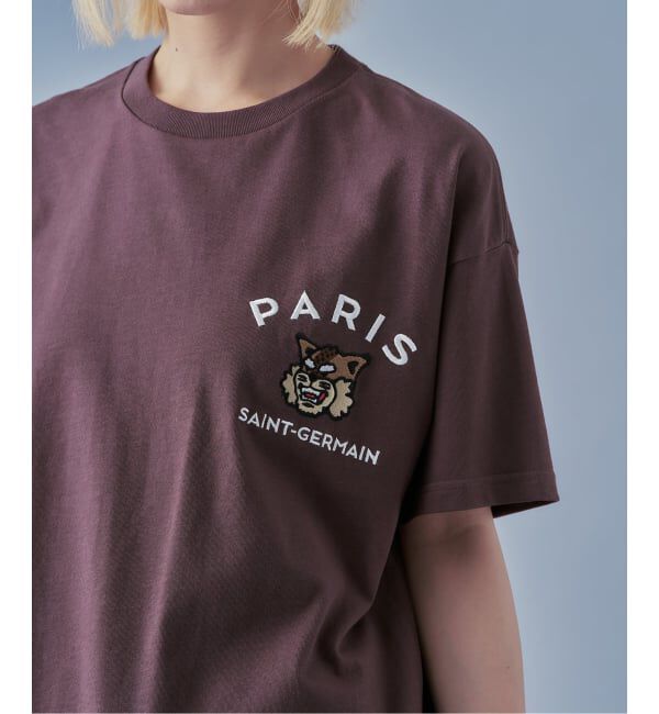 Paris Saint-Germain「【Paris Saint-Germain】カレッジロゴ刺しゅう Tシャツ」|Tシャツ・カットソー|