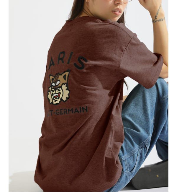 Paris Saint-Germain「【Paris Saint-Germain】カレッジロゴ刺しゅう Tシャツ」|Tシャツ・カットソー|