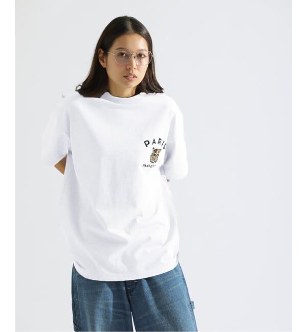 Paris Saint-Germain「【Paris Saint-Germain】カレッジロゴ刺しゅう Tシャツ」|Tシャツ・カットソー|