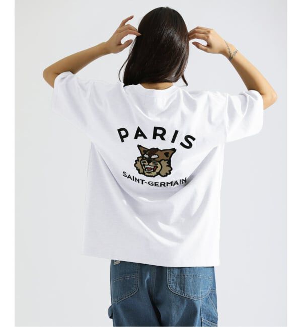 Paris Saint-Germain「【Paris Saint-Germain】カレッジロゴ刺しゅう Tシャツ」|Tシャツ・カットソー|