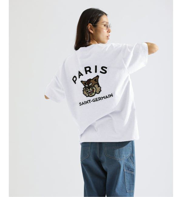 Paris Saint-Germain「【Paris Saint-Germain】カレッジロゴ刺しゅう Tシャツ」|Tシャツ・カットソー|