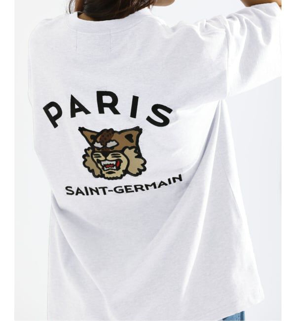 Paris Saint-Germain「【Paris Saint-Germain】カレッジロゴ刺しゅう Tシャツ」|Tシャツ・カットソー|