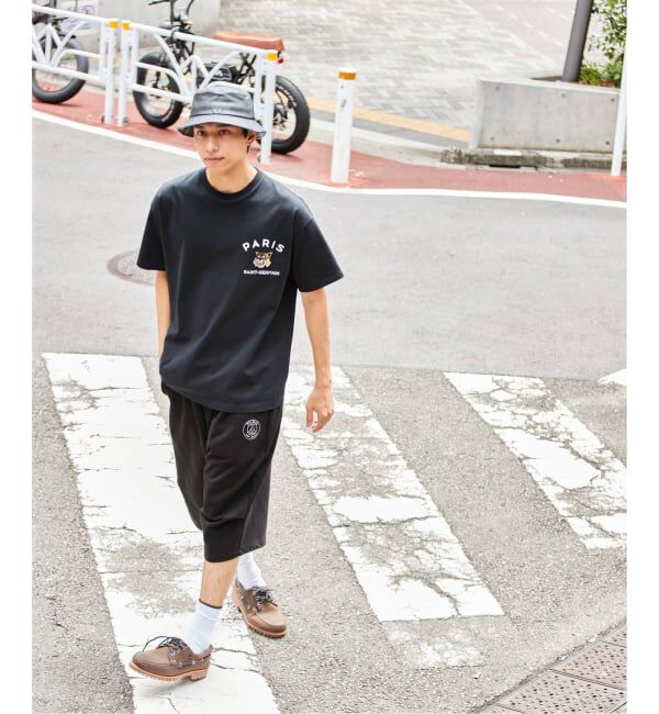 Paris Saint-Germain「【Paris Saint-Germain】カレッジロゴ刺しゅう Tシャツ」|Tシャツ・カットソー|