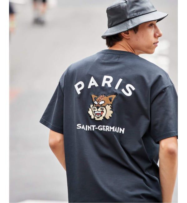 Paris Saint-Germain「【Paris Saint-Germain】カレッジロゴ刺しゅう Tシャツ」|Tシャツ・カットソー|